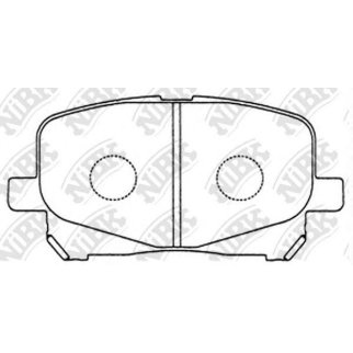 Колодки тормозные передние к-кт NiBK PN1448 фото