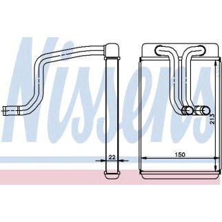 Радиатор отопителя Nissens 77620 фото