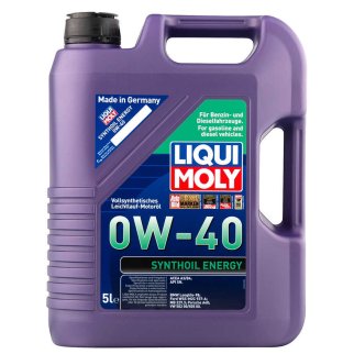Масло моторное LIQUI MOLY SYNTHOIL ENERGY 0W40 SN A3/B4 синт. 5л фото