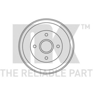 Барабан тормозной задний с подшипником в сборе (203x50,5mm) / RENAULT Clio-III,Modus 04~14 фото