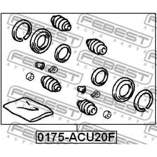 Рк переднего суппорта FEBEST 0175-ACU20F фото