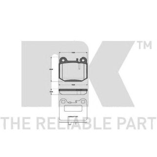 Колодки тормозные NK _223350 фото