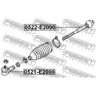 Наконечник рулевой 0521-E2000 фото
