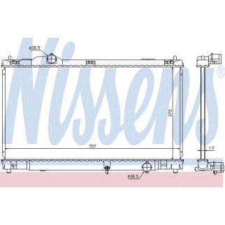Радиатор основной Nissens 64672 фото