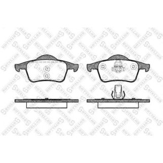 725 000B-SX_колодки дисковые зад.! с антискр. пл.Volvo S80 98>/S60/V70 00>/C70 97-00/XC70 2.5D5 02> фото