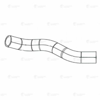 Патрубок рад. охл. для а/м Hyundai Solaris/Kia Rio (10-) 1.4i/1.6i верх. (EPDM, 1 шт.) LUZAR LPK 08031 фото 3