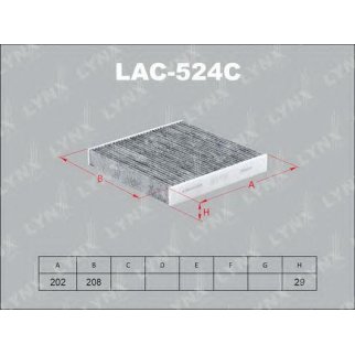 Фильтр салона LYNXauto LAC-524C фото