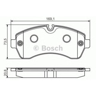 Колодки тормозные передние к-кт BOSCH 0 986 495 107 фото
