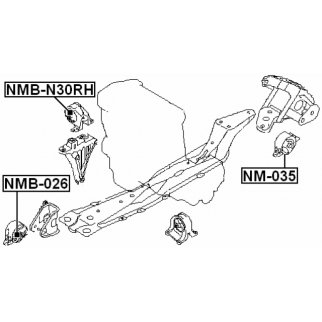 Сайлентблок FEBEST NMB-N30RH фото 2