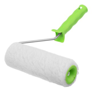 Валик 200мм из натурального меха с ручкой ворс12мм D-48мм Dручки-6мм СИБРТЕХ фото