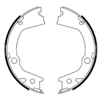 Колодки тормозные для а/м SsangYong New Actyon/Korando C (10-) барабан. ст. тормозные 170x26 фото 4