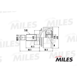 ШРУС HONDA ACCORD VII 2.0-2.4 03-08 нар. фото 3