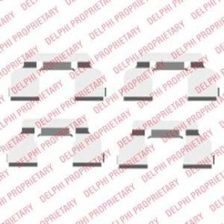 Пластина RENAULT Logan (04-) колодок тормозных передних DELPHI фото