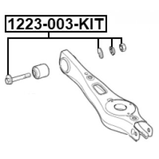 Болт с эксцентриком ремкомплект Hyundai Ix55 07 2007-2013 FEBEST 1229-003-KIT фото 2