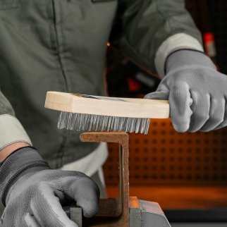 Щетка 4-рядная металлическая с деревянной ручкой SPARTA 748225 фото 7