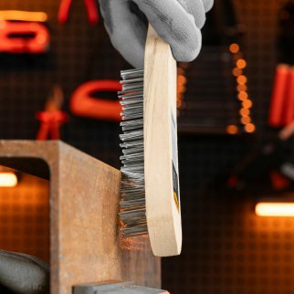 Щетка 4-рядная металлическая с деревянной ручкой SPARTA 748225 фото 8