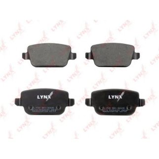 Колодки тормозные задние дисковые к-кт LYNXauto BD-3005 фото