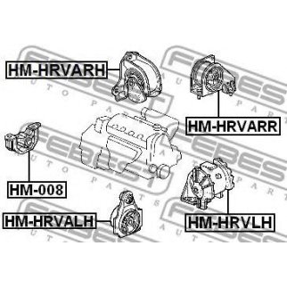 Опора двигателя задняя FEBEST HMHRVARH фото