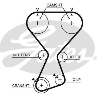 Ремень ГРМ GATES T313 фото
