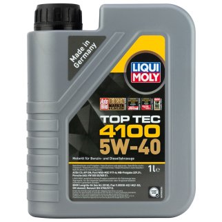 Масло моторное LIQUI MOLY TOP TEC 4100 HC 5W40 синт. 1л фото 2
