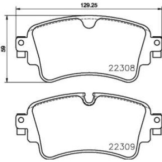 Колодки тормозные задние к-кт TEXTAR 22308 01 фото
