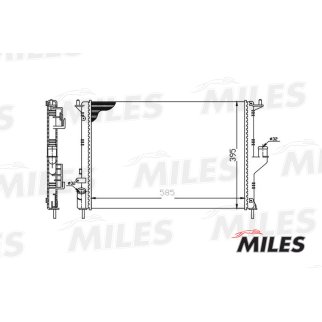 Радиатор основной MILES ACRM003 фото