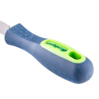 Напильник 250мм трехгранный №2 двухкомпонентная рукоятка СИБРТЕХ фото 3