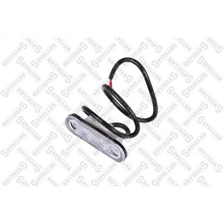 87-33557-SX_фонарь габаритный! LED белый c проводом L=0.5m на рефрежираторы Schmitz фото