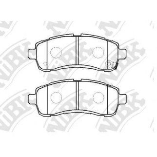 PN0544-NIBK_колодки дисковые передние! Mazda Demio 1.3/1.5 DE3AS/DE3FS/DY5FS 07> фото