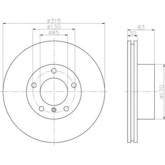Диск тормозной передний вентилируемый TEXTAR 92113403 фото