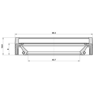 Сальник коробки скоростей 43.7X65.3X9X12.8 фото 2