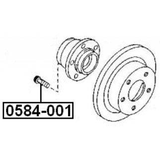 Шпилька колеса FEBEST 0584-001 фото 2