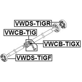 Подшипник подвесной FEBEST VWCB-TIG фото 2