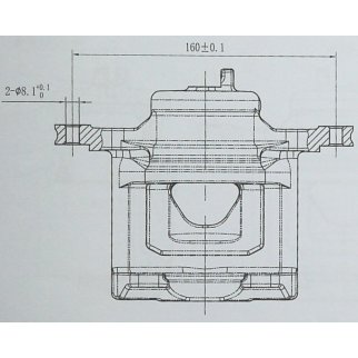 Суппорт торм. для а/м Chevrolet Spark (09-) перед. прав. d=52мм TRIALLI CF 052104 фото 4
