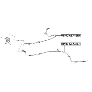 01100ASA42RH_трос ручника задний правый! Toyota RAV 4 III 2.0/2.2 D-4D 06> фото 2