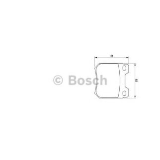 Колодки тормозные задние дисковые к-кт BOSCH 0 986 424 754 фото