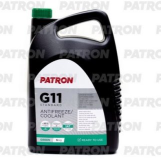 Антифриз 5кг (4.4л) - зеленый PATRON GREEN G11, TL 774-C, SAE J1034, N600690, MS-7170, MAN 324 NF, M фото