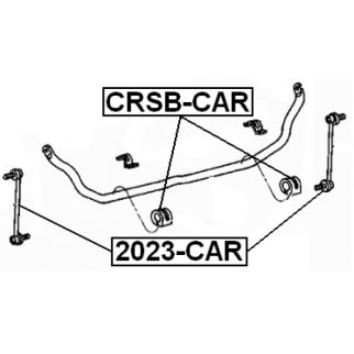Втулка (сайлентблок) переднего стабилизатора FEBEST CRSB-CAR фото 2 Втулка (сайлентблок) переднего стабилизатора FEBEST CRSB-CAR фото 2