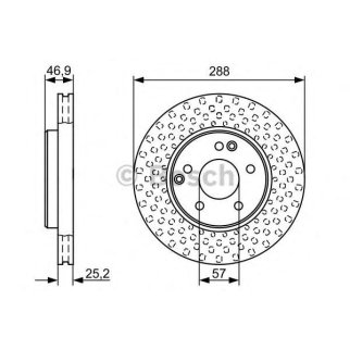 Диск тормозной передний BOSCH 0 986 478 624 фото