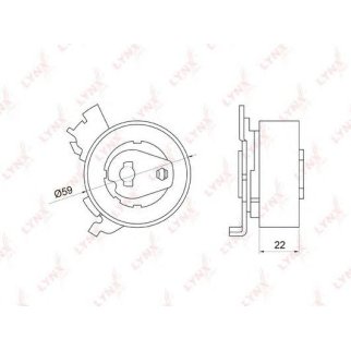 Ролик ГРМ LYNXauto PB1048 фото