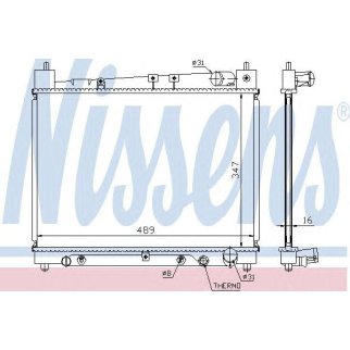 Радиатор основной Nissens 64799 фото