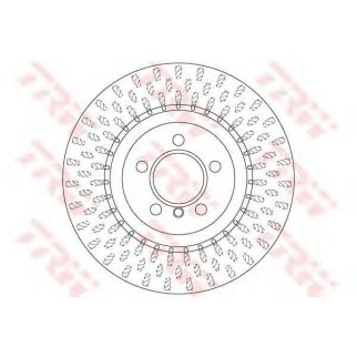 Диск тормозной передний вентилируемый TRW DF6506S фото