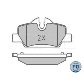 Колодки тормозные MEYLE _025 259 8016/PD фото