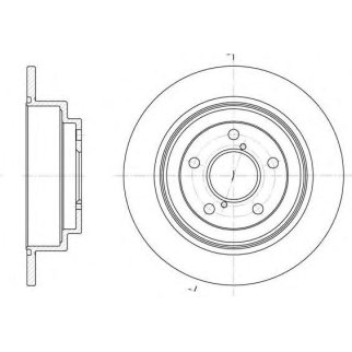 6398.00_диск тормозной задний! Subaru Impreza/Legacy 1.6-2.2 89> фото