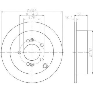 Диск тормозной задний TEXTAR 92134003 фото