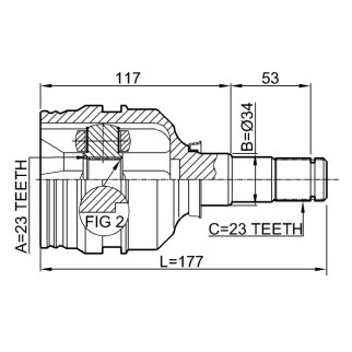 ШРУС внутренний FEBEST 0111-ZZE120 фото 2