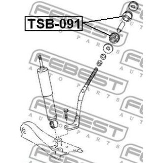 Втулка переднего стабилизатора FEBEST TSB-091 фото