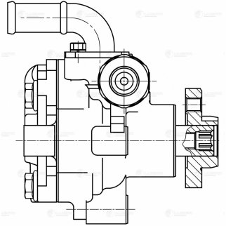 Насос ГУР для а/м Skoda Octavia (96-)/VW Golf IV (97-) 1.4/1.6i (LPS 1806) фото 4