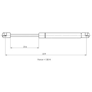 Газовый упор багажника TRIALLI GS 0915 фото 2