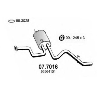 Глушитель основной ASSO 07.7016 фото